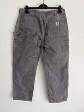 Vintage Carhartt Double Knee Pants Sun Faded Made Usa 36x30 picture