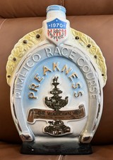 VINTAGE 1970 JIM BEAM PREAKNESS PIMLICO RACE COURSE DECANTER picture