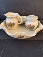 Shaker & Thangs Rooster And Chicks 5 Piece Pottery Set picture