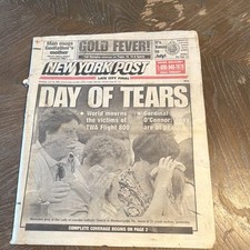 1996 New York Post Newspaper - TWA Flight 800 & Gretzky Era Rangers Coverage picture
