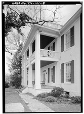 Photo:Savannah Tennessee Cherry Mansion West Porch 1940s Historic House picture