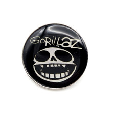 Gorillaz Skull LOGO Heavy metal band Enamel Lapel Pin Rock Metal Punk Brooch Pin picture