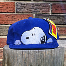 Vintage American Needle Peanuts Snoopy Blue Adjustable Baseball Cap Hat  picture