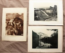 2 Alaskan&1 WA State Photogravures (Eskimo Chief, Hydraulic Mining Nome, Mt Si) picture
