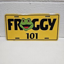 Vintage Froggy 101 Advertising Pa Radio Station License Plate picture