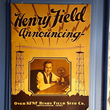 Henry Field Seed Co. KFNF Shenandoah IA Agriculture Brochure March 1930 picture