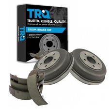 TRQ Rear Brake Shoe & Drum Kit for 10-13 Ford Transit Connect Driver & Passenger picture