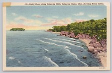 Atq/Vtg Post Card Catawba Cliffs Catawba Island Ohio Mouse Island M165 picture