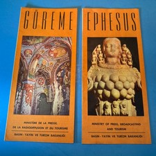 2 1960's Goreme & Ephesus Turkey Tourism Vintage Travel brochures picture