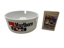 Vtg 1992 Marlboro Racing Ashtray & Indy Car Match Box - Super Rare picture