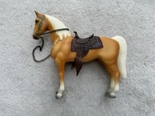 Retired Breyer Horse #998 Gambler Palomino Western Pony Saddle Reins picture