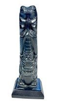 Vintage Pearlite Haida Totem Pole Replica 7 5/8 Vancouver Canada Argillite Style picture
