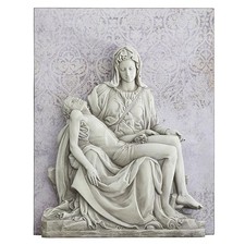 Pieta Garden Wall Plaque Devotional Piece For Home, Garden & Church Decor picture