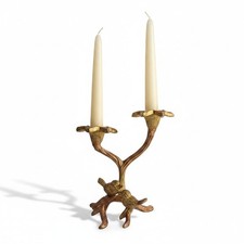 VTG Andrea/Sadek Style - Hollywood Regency Taiwan Gold/Copper Birds Candelabra picture