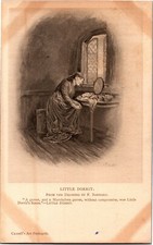 Little Dorrit Charles Dickens F. Barnard Vintage Postcard H37 picture