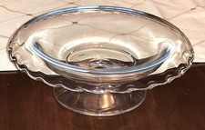 VTG FOSTORIA CENTURY ROLLED EDGE FOOTED SERVING BOWL COMPORT CENTERPIECE EUC picture