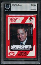 Vince Dooley signed autograph Custom Cut Football Coach University Georgia BAS picture