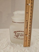 Hershey's Chocolate Memories Frosted Glass Canister 5.25