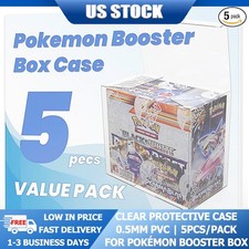 5/10 Pcs Transparent Protective Case For Pokemon Booster Box Scratch Resistant picture