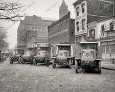 1923 Christo Cola & Whistle Soda Delivery Trucks Fleet Historic 8x10 Photo picture