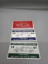 1965 1966 1967 Cypress Gardens CCCA Classic Car Club Dash Plaques Lot Of 3 picture