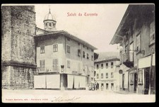 TARCENTO (Udine). Bars and shops in the Center.  Vg. c/fr. 1904. picture