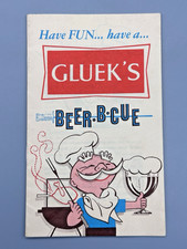 Gluek's Brewing Company 1962 Minneapolis MN Beer-B-Cue Vintage Booklet picture