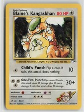 Blaine's Kangaskhan Uncommon Unlimited G1 036/132 NM picture