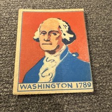 George Washington  1930 R129 AMERICAN HISTORY CARD 1789 picture
