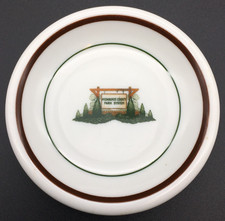 Milwaukee County Parks - 1930's - Heavyweight Hotel China Butter Pat picture