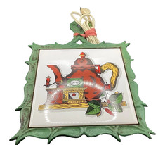 Vintage Kyowa Green Cast Iron 1970's Electric Trivet Hot Plate Works Japan picture