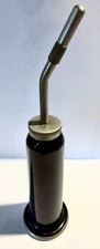 Vintage Huile Oil Thumb Pump Antique Oiler Can +Cap ELNA Swiss Made Vg Condition picture
