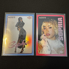 KATSEYE WILD Sophia 2-Card Lot #22 #37 2026 HYBE x GEFFEN Holo Numbered picture