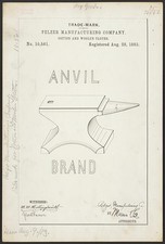 Photo:Pelzer Manufacturing Company Anvil Brand Trademark Registration 1883 picture