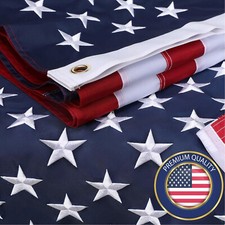 American Flag 2x3 Luxury Embroidered Star Double Sided Heavy Duty Nylon Outdoor picture