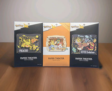 Pocket Monsters Pokemon Paper Theater Pikachu EEVEE Evolutions Set of Three NEW picture
