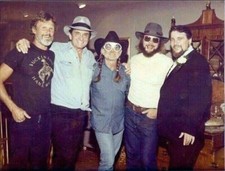 Photo Vintage Kris Kristofferson, Johnny Cash, Willie Nelson, Hank Williams Jr picture