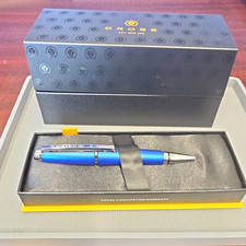 Cross Edge Nitro Blue Rollerball Pen Blue Ink Metal Chrome Trim with Box picture