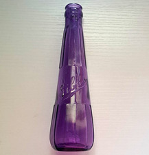 Antique Gibbs Ketchup Bottle Amethyst Purple Glass 12-Sided Paneled Circa 1910 picture
