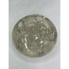 Clear Glass Flower Frog 11 Holes picture