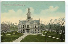 Vintage 1913 Postcard: Historic Court House, Marshalltown, IA Iowa ~ E. C. Kropp picture