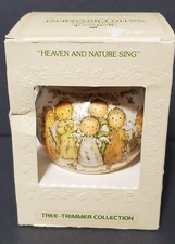 Vintage 1979 Hallmark Keepsake Heaven And Nature Sing Ornament Unbreakable Satin picture