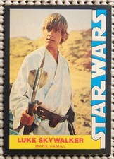 LUKE SKYWALKER: 1977 Star Wars Wonder Bread SPECIAL INSERT PROMO CARD #1 RC SP picture
