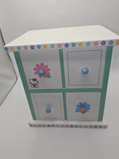 Vintage Hello Kitty Wood Jewelry Box Sanrio 7.5 Inches Tall X 7