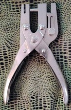 Vintage Sargent & Co Parrallel Jaw Hole Punch Tool w/Depth Slider USA picture