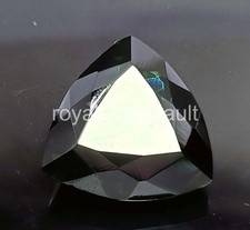 IGL Certified 22.20 Ct Natural Green Emerald Loose Gemstone Trillion Cut – 5AOQ picture