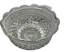 Wexford Anchor Hocking Footed Fruit Glass Serving Bowl 10
