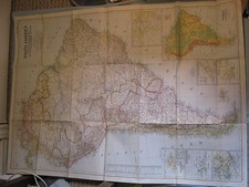 VINTAGE LARGE SOUTH AMERICA WALL MAP National Geographic October 1950 picture