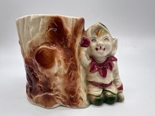 Vintage McCoy Pottery Elf Pixie Figure Garden Planter Vase picture