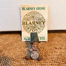 Authentic Blarney Stone Leprechaun Figurine Ireland w Certificate COA Irish picture